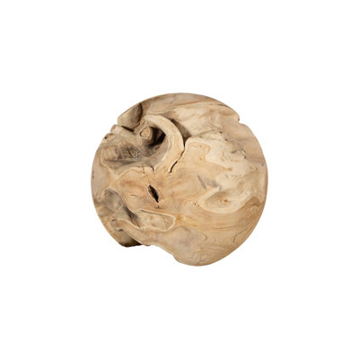 Teak Wood Ball Extra Large Sculpture