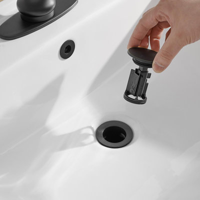 Bathroom Sink Pop-Up Drain With Overflow