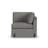Sky Corner Seat 24" Gray With Pillow-126756068