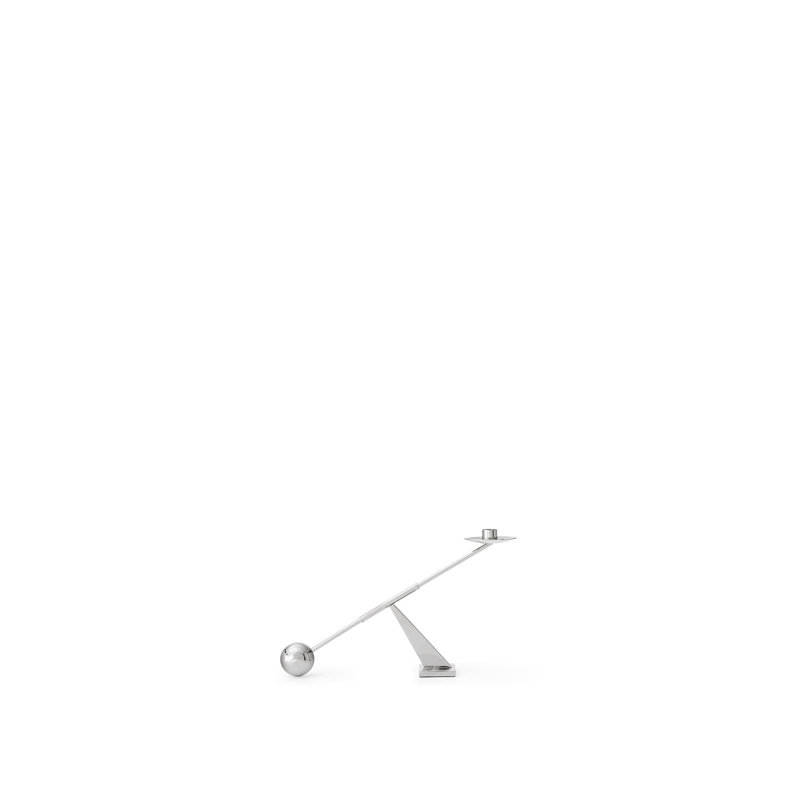 Interconnect Candlestick, Stainless Steel, 10.04" H x 16.73" W x 3.54" D