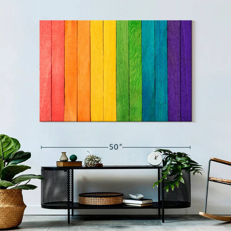 Kiahanna Pride On Wood, 34" H x 51" W