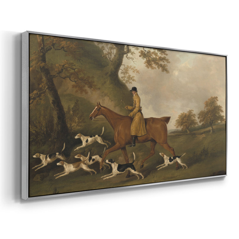 Botanical Series-CDXVI - Toile tendue avec châssis encadré - Prêt à être accroché, Argent argent, H 17 po x l 33 po