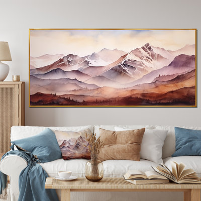 «Canadian Mountains Landscape Winters - Winter Mountains», art mural