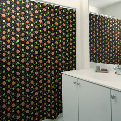 Rideau de douche simple Citrus fruit
