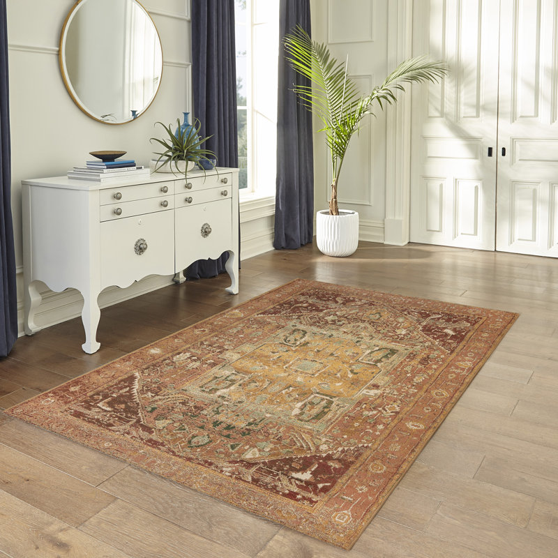 Tapis intérieur / extérieur Marina Heriz, Rectangle 4 pi 10 po x 7 pi 6 po