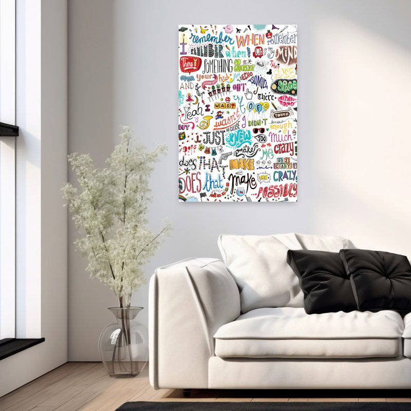 Art contemporain, art mural contemporain, H 36 po x l 24 po
