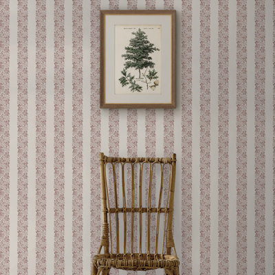 Heritage Garden Stripe Tarn Wallpaper