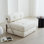 Chaise d'appoint convertible 3 en 1, méridienne et canapé-lit - Assemblage facile, conception peu encombrante