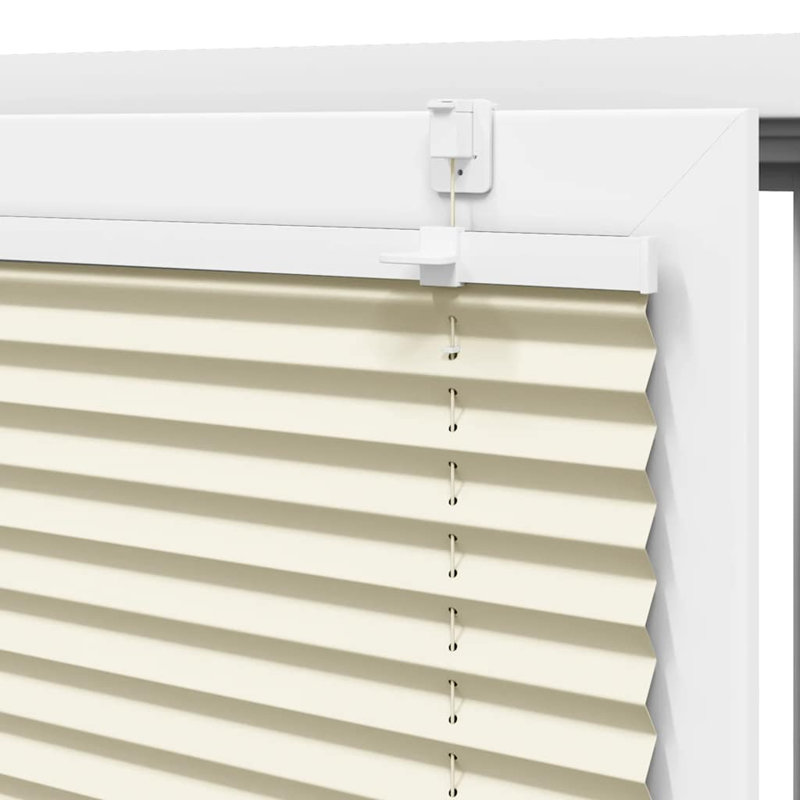 Room Darkening Pleated Blind, 100cmW x 150cmL, Cream