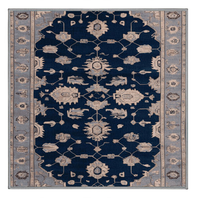 Machine Washable Overdyed Gray Area Rug