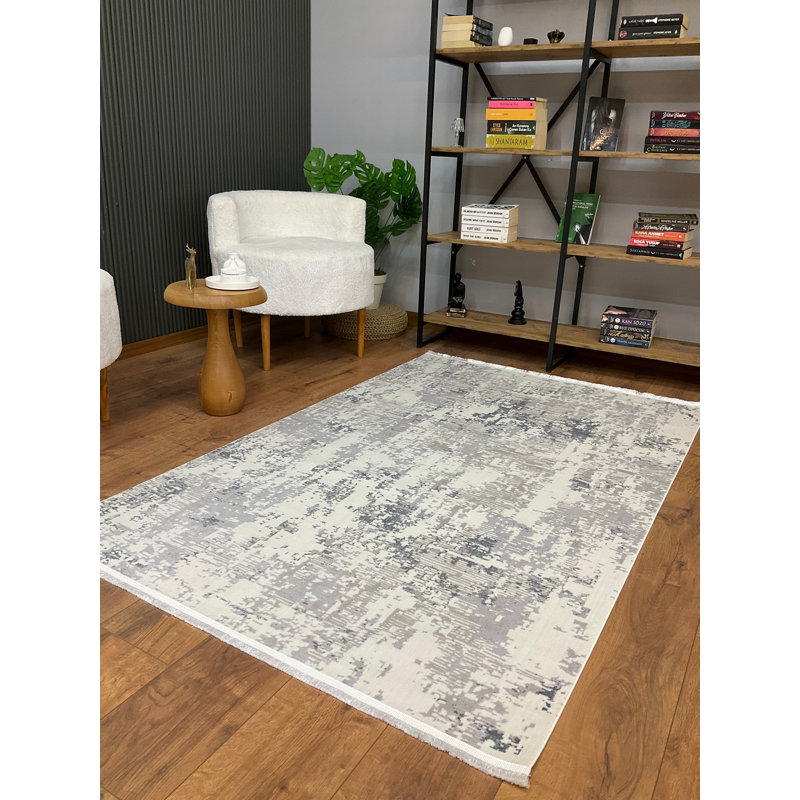 Amiliya Solid Colour Bamboo Slat / Seagrass Area Rug, Rectangle 80 x 150cm