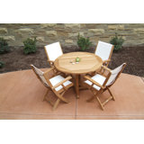 Oxford Outdoor 5 - Piece Teak Dining Set