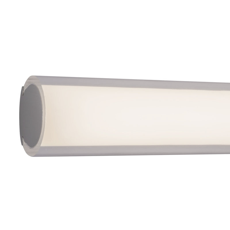 Tole 24-in Black dimmable LED Wall Sconce, Nickel