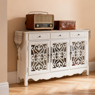 Banc de rangement blanc pour chaussures en bois massif