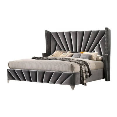 King Bed, Gray