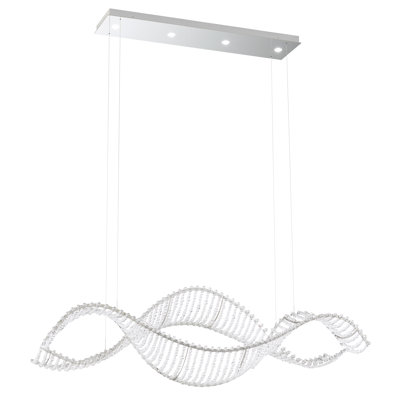 Luminaire suspendu géométrique simple à 4 lumières Alon