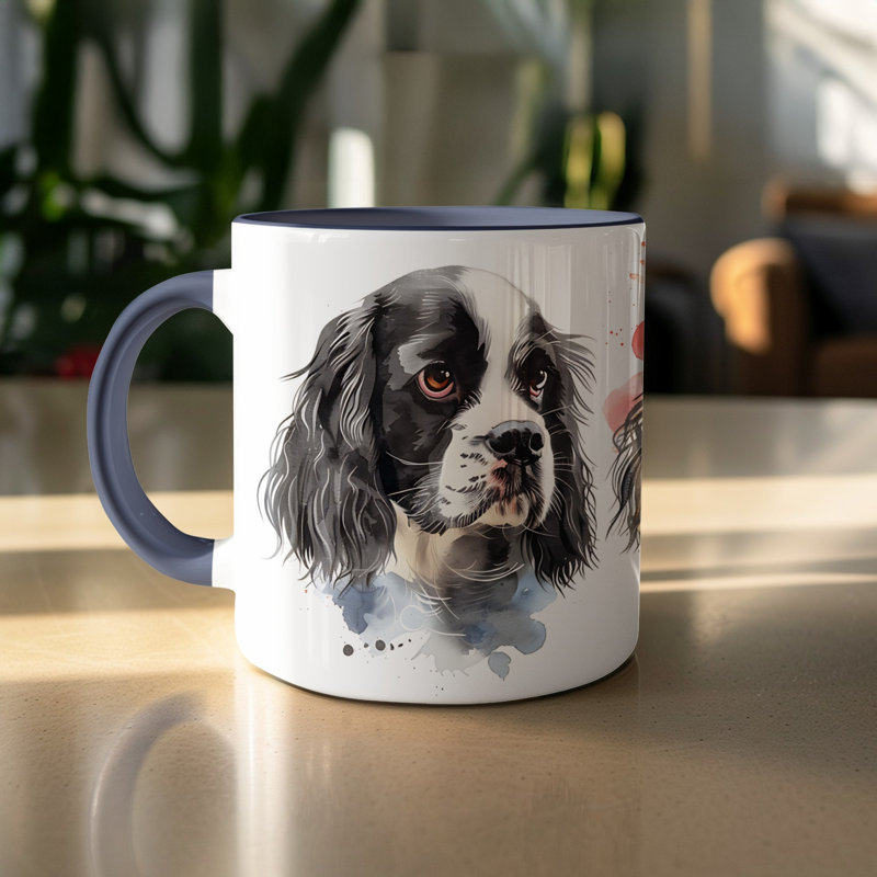 Ceramic Coffee Mug, 3, Navy