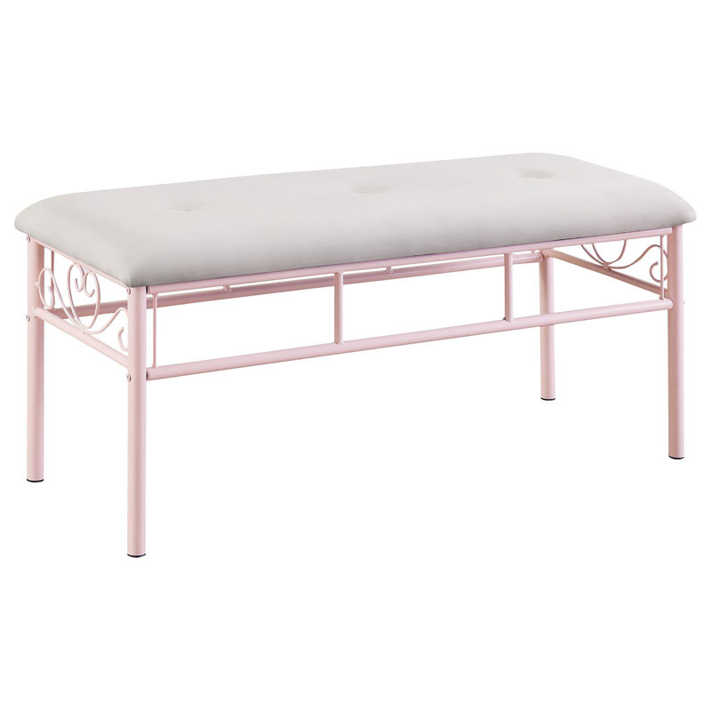 Banc rose poudré