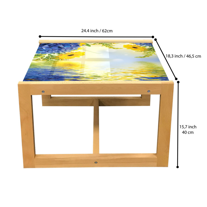 Jahquell Sled Coffee Table, 62cm H x 46cm W x 40cm D