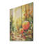 Cactus orange et vert - Cactus floral sur bois-1469954898
