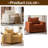 Modern Fabric Armchair Minimalist Accent Chair for Living Room, Comfortable Lounge Chair with Soft Cushions & Durable Frame-410065928