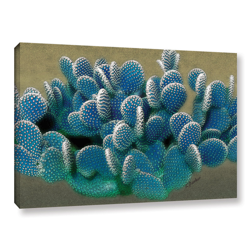 Poire prickly moderne-impression graphique, H 32 po x l 48 po x P 2 po, Toile tendue