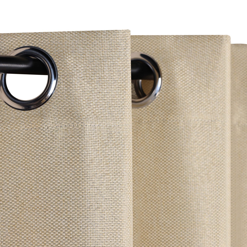 Panneaux de rideaux obscurcissants et isolants en polyester, L 42 po x L 108 po, Beige