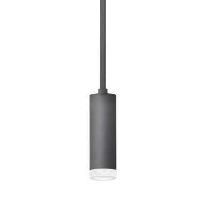 Luxe 2 in Cylinder Pendant with Bezel in Semi Gloss White