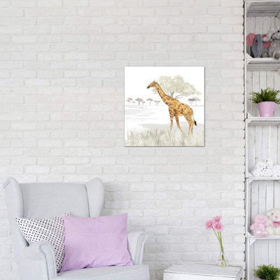 «Serengeti Giraffe Square» par Tara Reed - impression