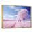 Toile avec cadre flottant or