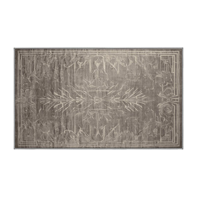 Tapis gris lavable à la machine
