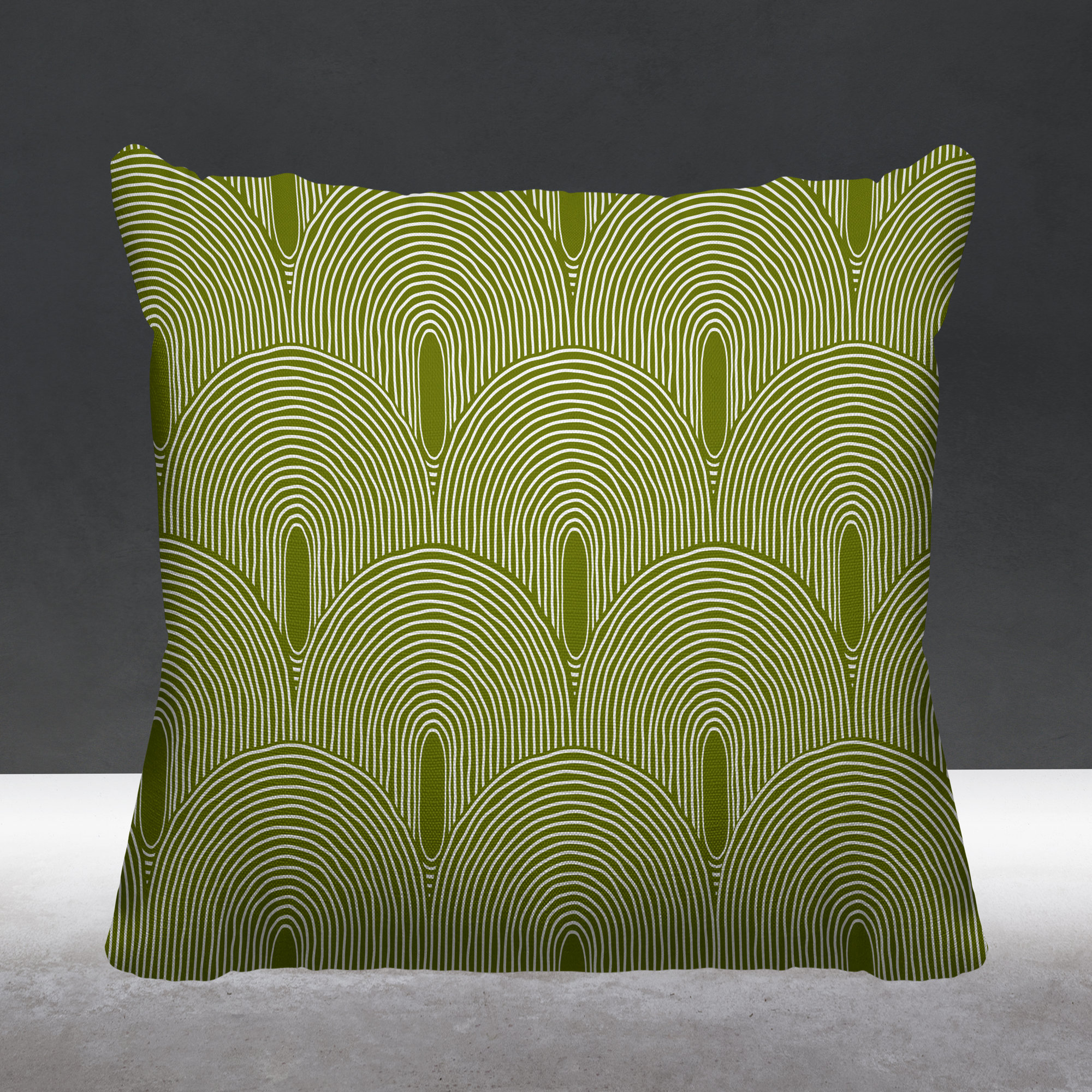 Limpo Indoor/Outdoor Throw Pillow, 16" x 16", Chartreuse
