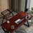 Solid Wood Steel Writing Desk-970640270