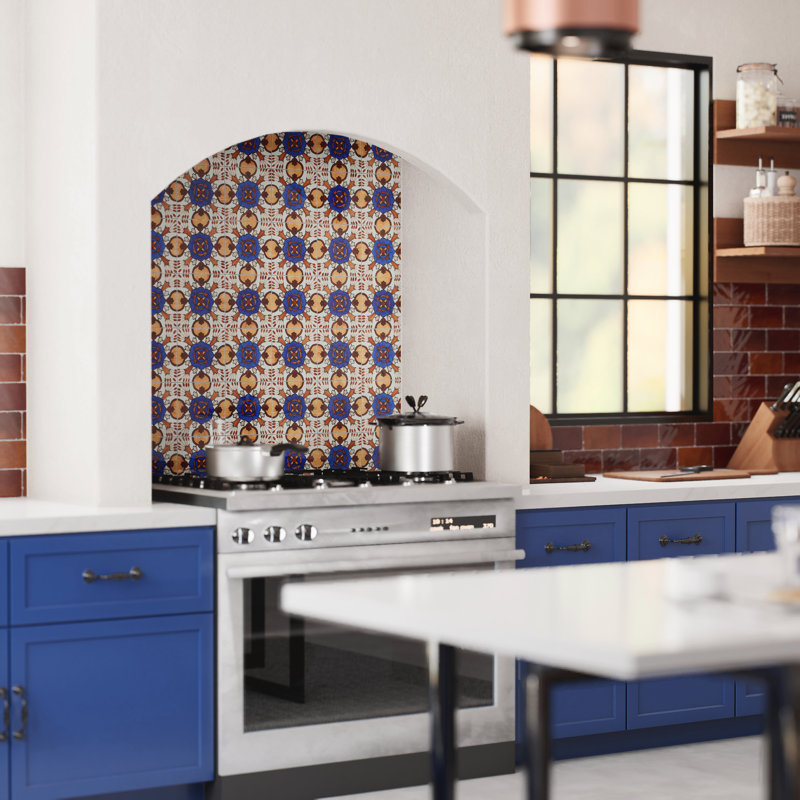 Déco provincial alhais 6 po X 6 po Carreau de porcelaine