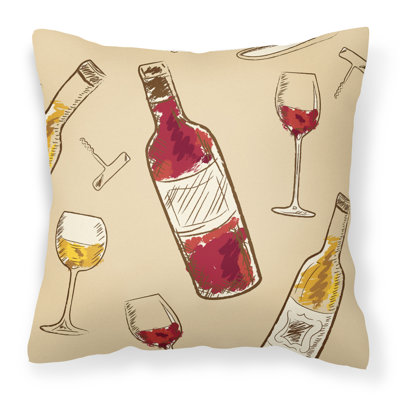 Coussin décoratif d’intérieur/d’extérieur à vin