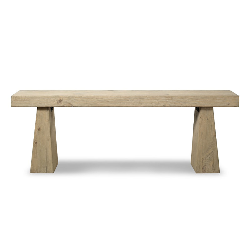 88 in. Solid Wood Console Table, Natural