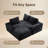 Kaneki 104.3"W Corduroy Compression Boneless LAF Sectional, High Back Cushion, No Assembly Required-2099413794