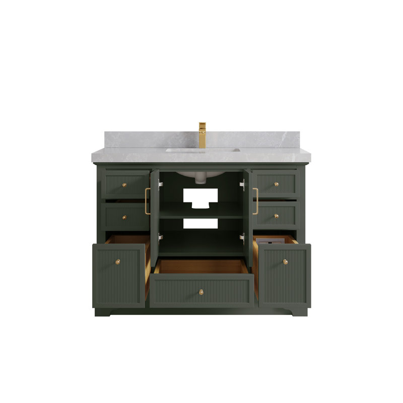Ensemble de meuble-lavabo simple 48 po avec plateau Alys