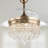 Maplewood 42" Crystal Ceiling Fan with 4-Blades, Quiet DC Motor w 6 Speed, Remote Control-587339406