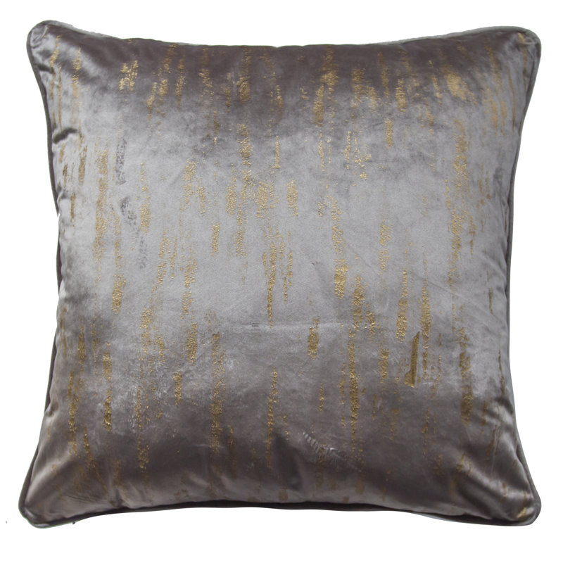 Arian Velvet Sham, Gray