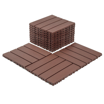 Plastic Interlocking Decking Tiles