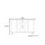 Buffet de luxe minimaliste léger de style américain
