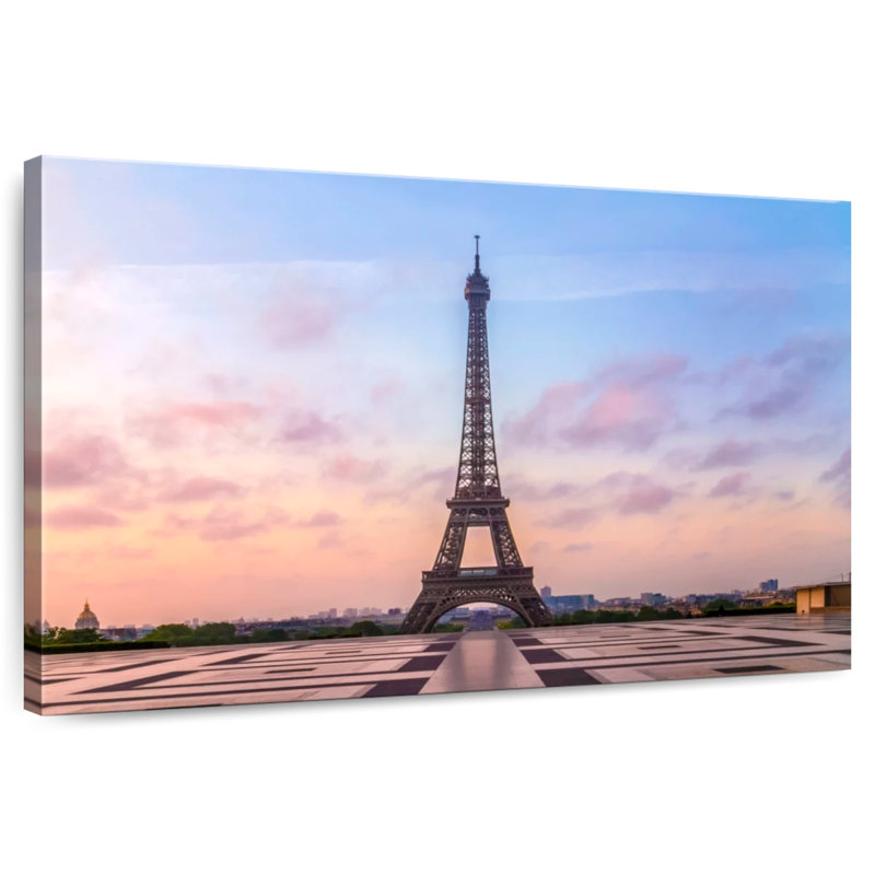 Lilie Eiffel Tower Sunrise, 34" H x 51" W