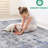 Stylish 6X9 Area Rug In Silver/Blue/Abstract - Non-Shedding, Stain For A Charming Living Room Bedroom Dining Home Office Non-Shedding An Elegant-1732946316