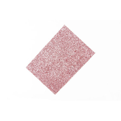 Flamant rose - échantillon de papier peint scintillant véritable (format A6)
