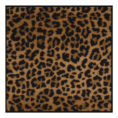 Washable Leopard Wildlife Area Rug