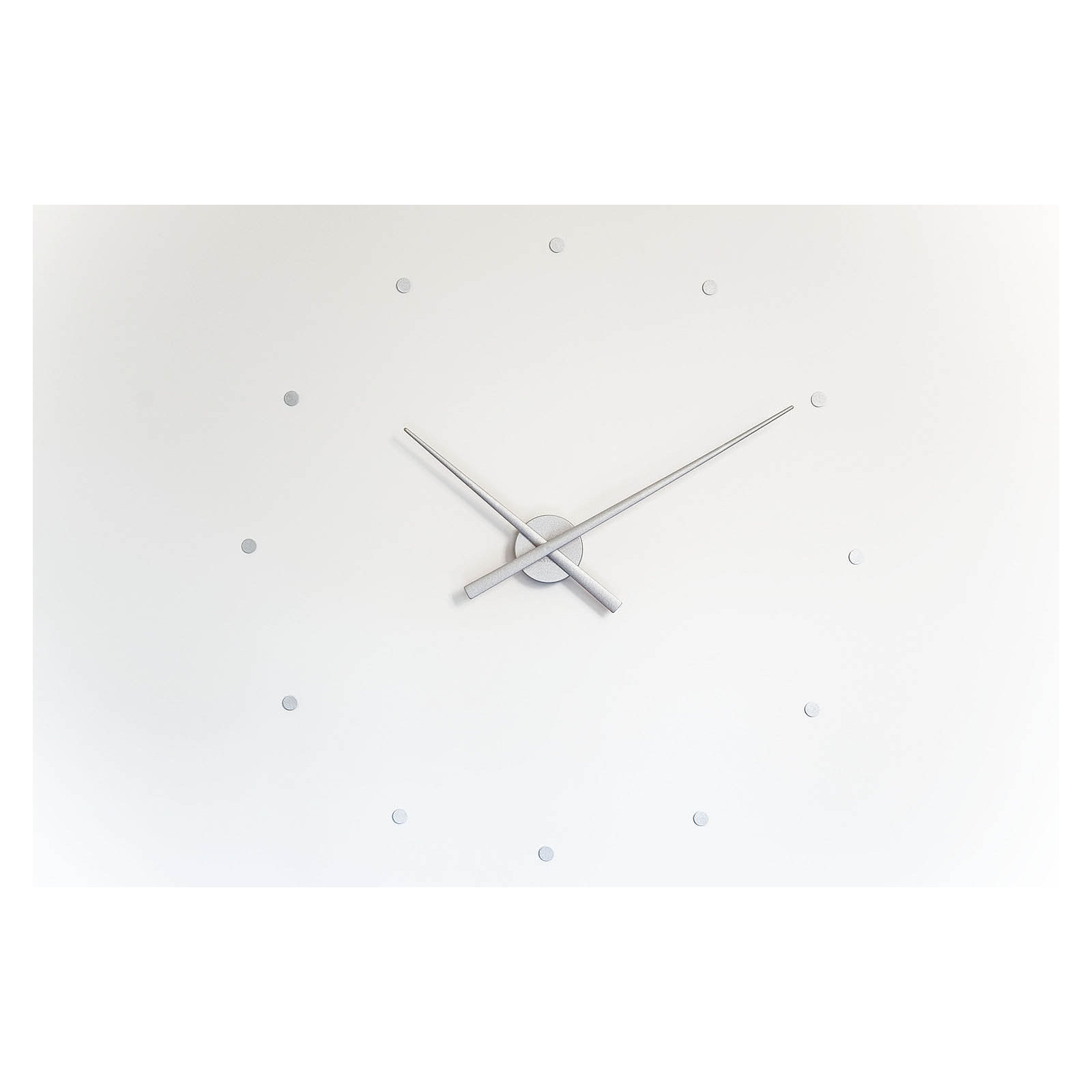 OJ Wall Clock, Silver, Large