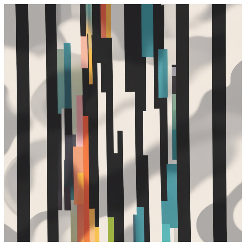 Vertical Multicolor Stripes Comforter, Twin Extra Long