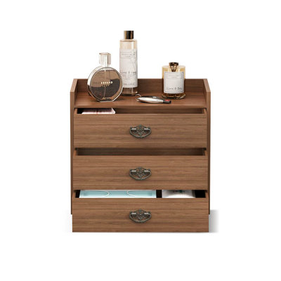 Boîte de rangement de bureau avec tiroir de rangement en bois pour cosmétiques