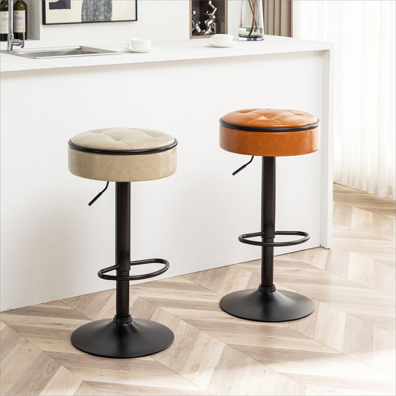 Tabouret de bar Landus, Brun